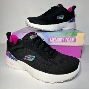 Skechers Skech-Air Dynamight Groovy Path Washable Lace-Up Sneaker